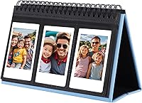 Vista 11 de Mini álbum de fotos para cámara Fujifilm Instax Mini, álbum de fotos de 96 bolsillos para Polaroid, álbum de pantalla de escritorio de cuero