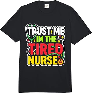 Night Shift Nurse Tired Nurse RN Coffee Surviving Shift Comfort Colors Adult Heavyweight T-Shirt