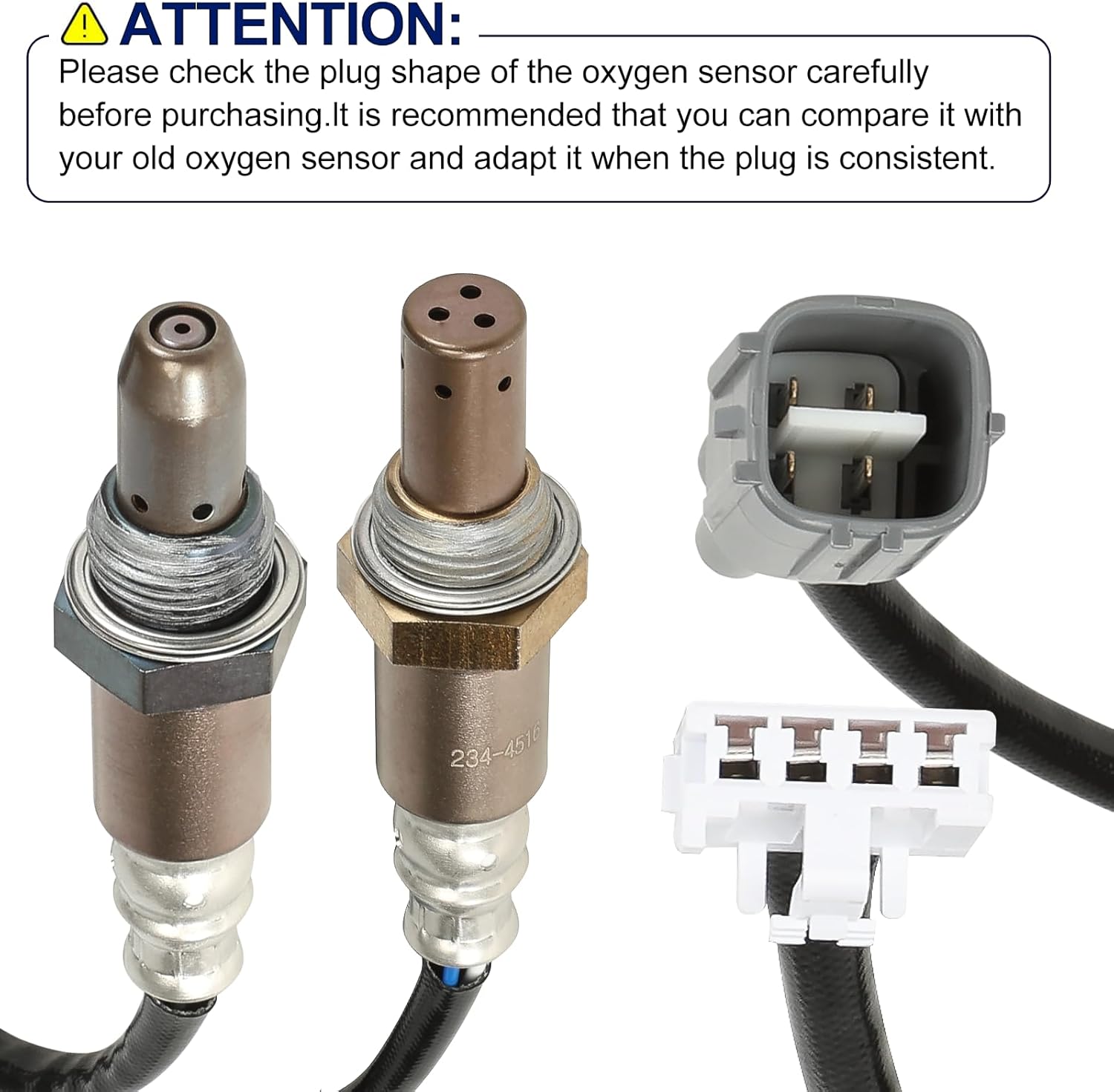 O2 Oxygen Sensor Upstream Downstream for Toyota Sienna 3.3L V6 2004 2005 2006, 3.5L V6 2007 2008 2009 2010, Replace 234-9012 234-4516 2Pcs