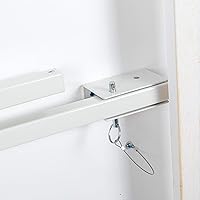 Vista 5 de Flash Furniture HERCULES Series - Mesa de granja plegable rectangular de pino macizo rústico antiguo de 7 x 40 pulgadas