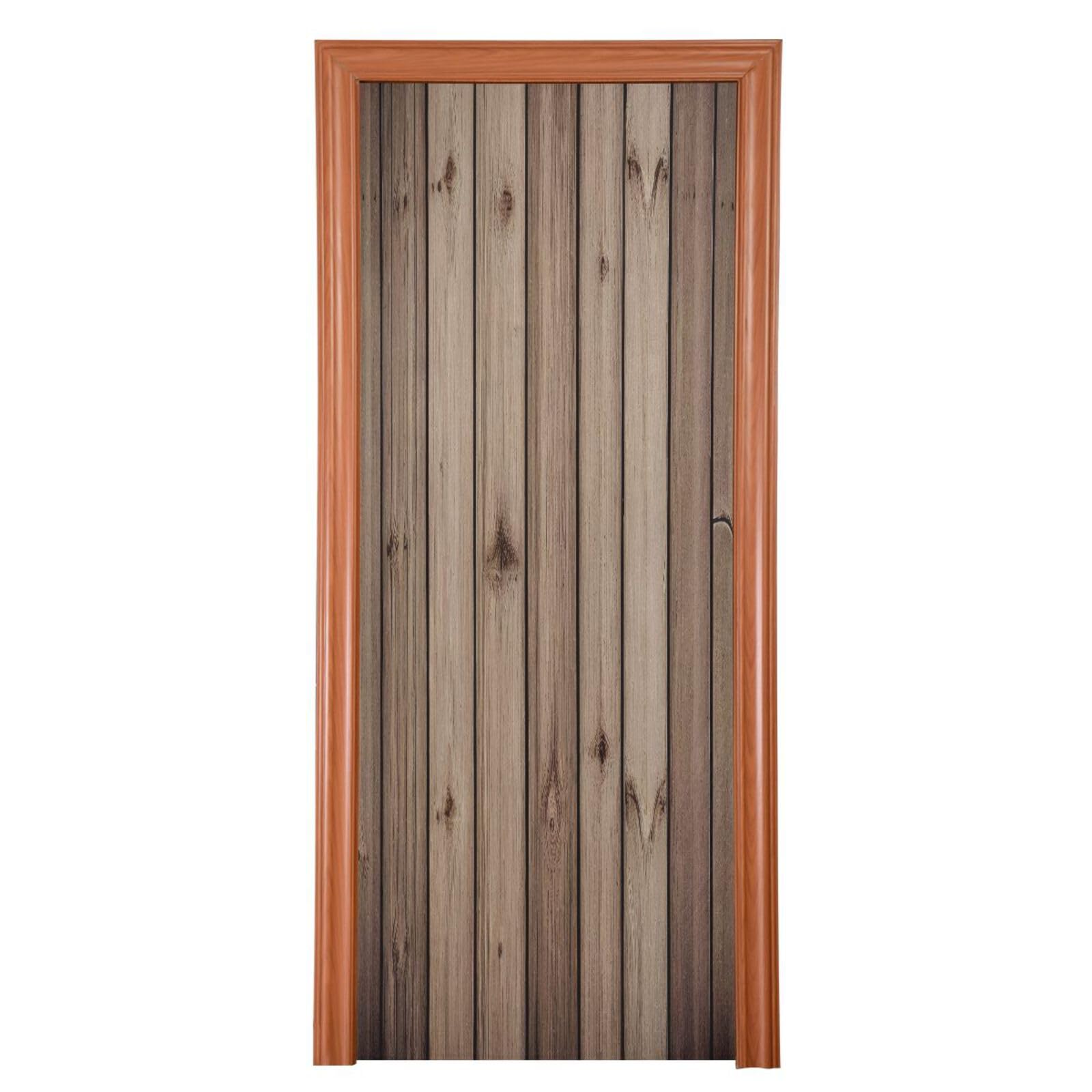 FLildon Rustic Wood Door Cover Decoration, Party Accessory Porch Decor for Festive Ornament Room Door Covers 32 x 79 Inch