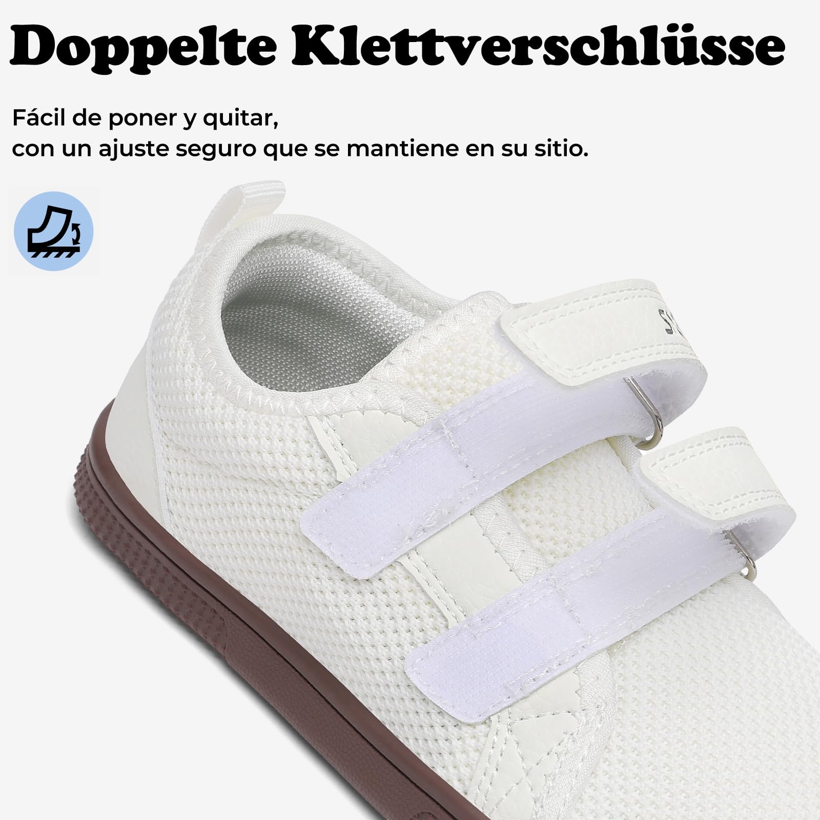 SAGUARO Zapatillas Barefoot Niños Calzado Deportivas - Puntera Ancha & Zero-Drop Sole para Adecuado Colegio y Causal,Gr.25-35
