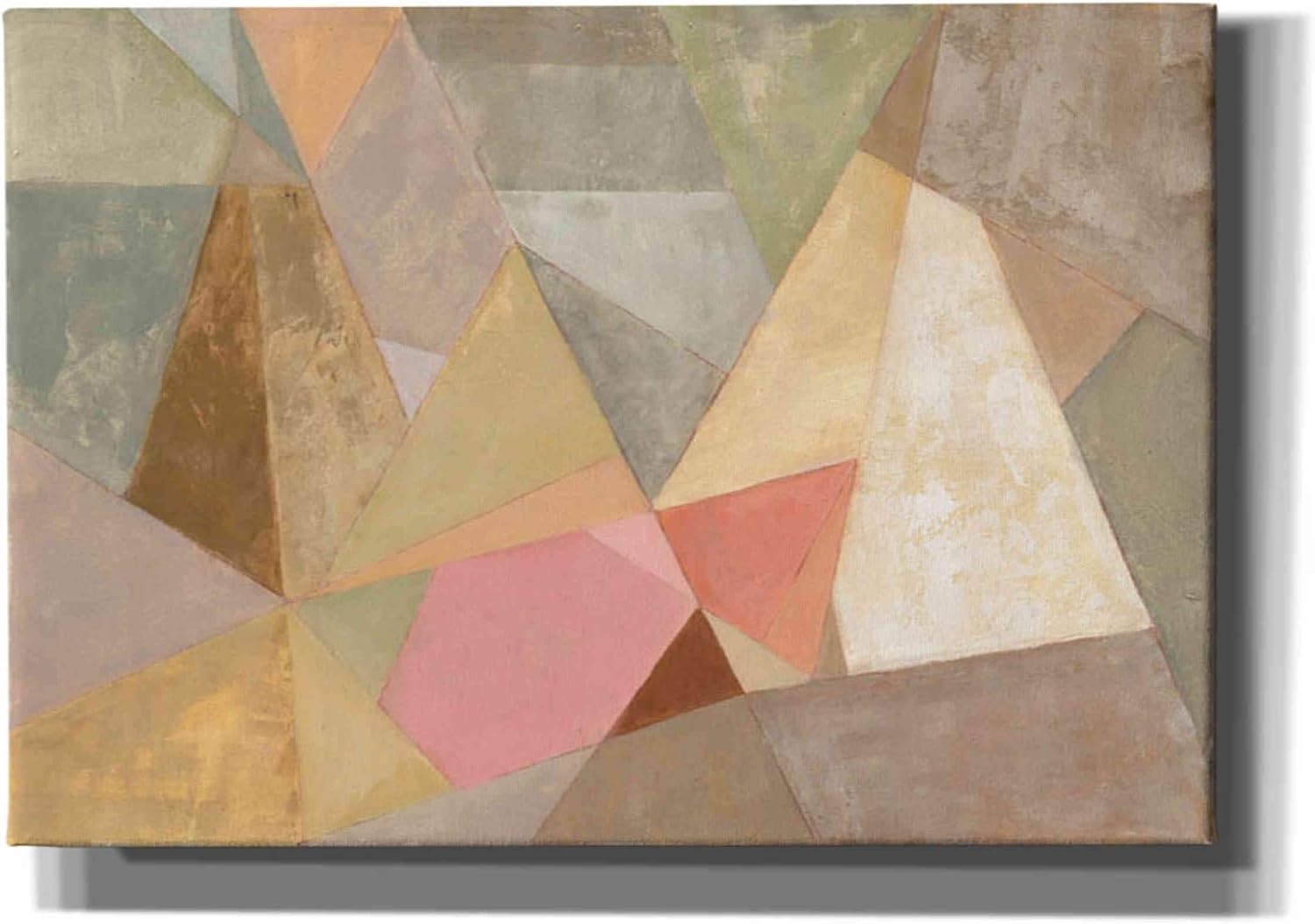 Epic Graffiti 'Geometric Abstract' by Silvia Vassileva, Canvas Wall Art, 18"x12"