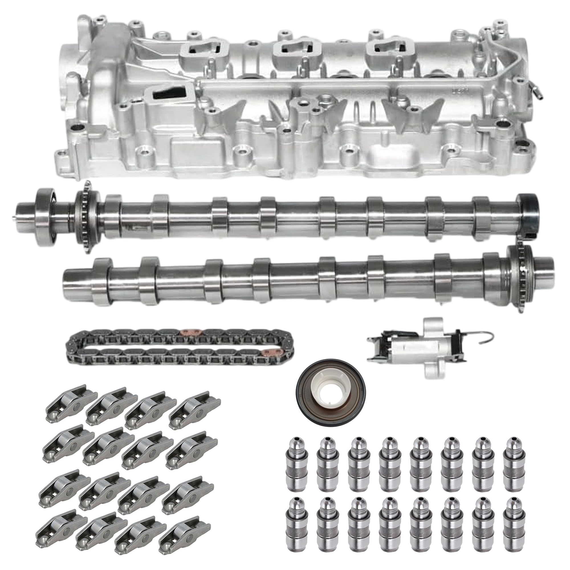 Partsline Kit d'arbre à cames complet avec chaine de 8 mm compatible avec les motorisations 1.5 HDI BlueHDi Ecoblue D-4D - 1638159880 9830580480 9823920080