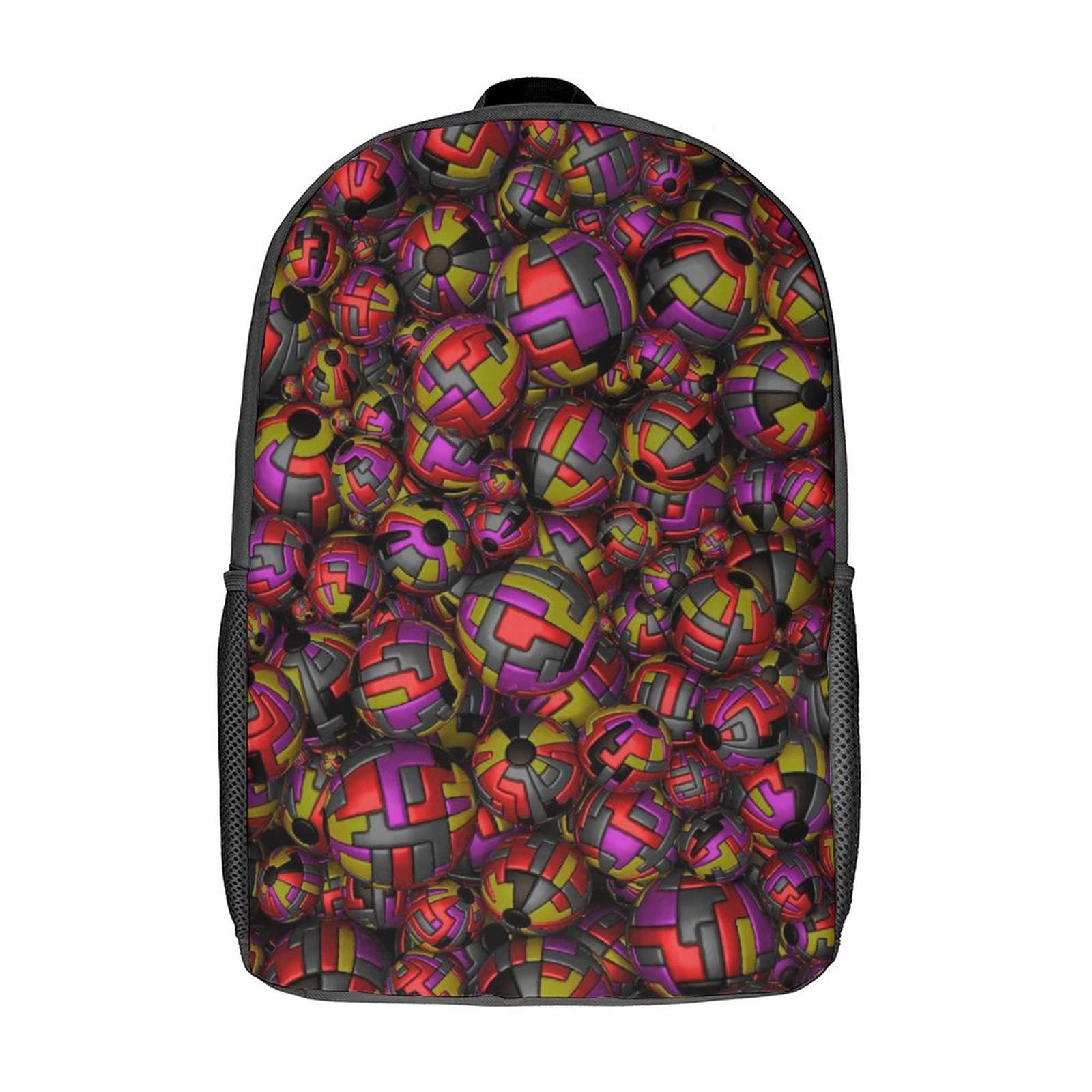 Sac à dos décontracté 17 pouces imprimé 3D abstrait mode jeunesse tendance - 8