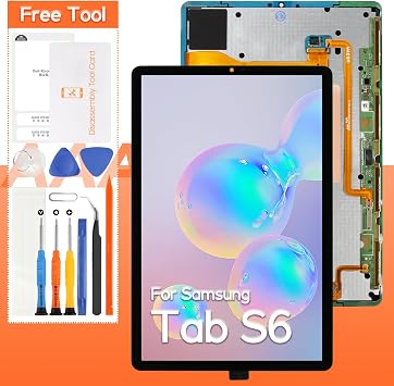Screen Replacement for Samsung Galaxy Tab S6 T860 T865 LCD Display Touch Screen Digitizer Full Assembly,with Tools