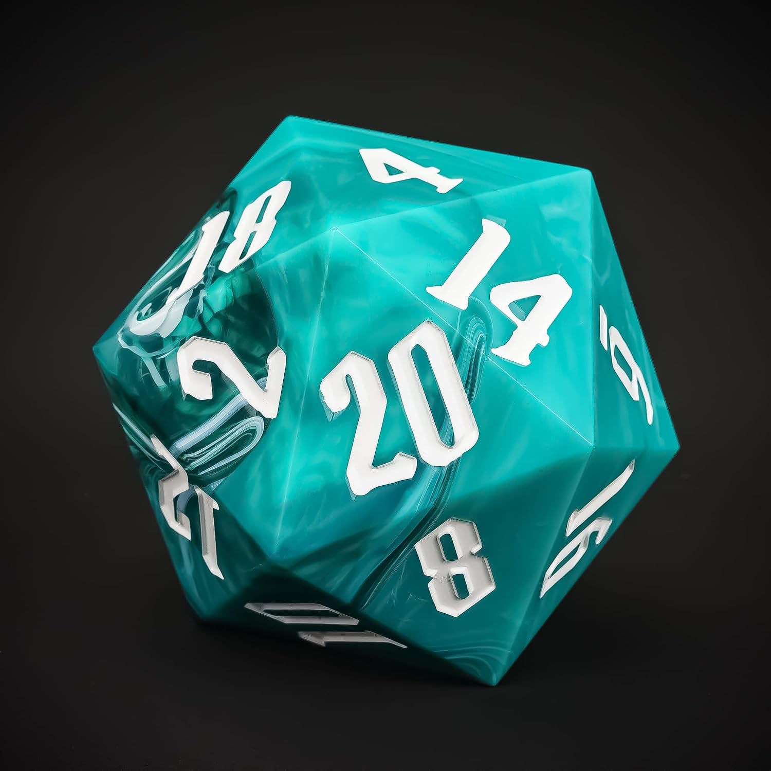55mm 20 Sided DND Dice, Giant D20 D&D Polyhedral Die with Gift Box image 5