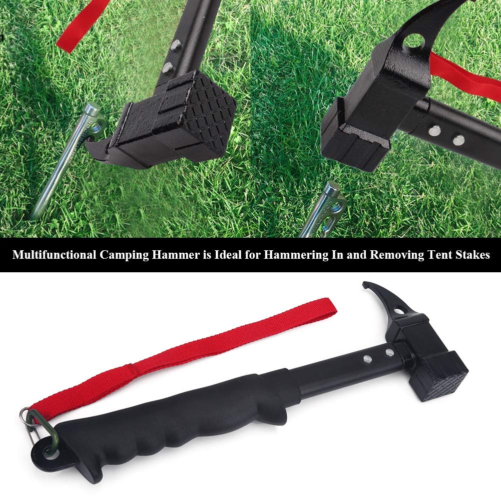 Multifunktion , 4 in 1 Outdoor Werkzeug mit Gummi Griff, f¨¹r Outdoor Enthusiast, Camping & Zeltbau