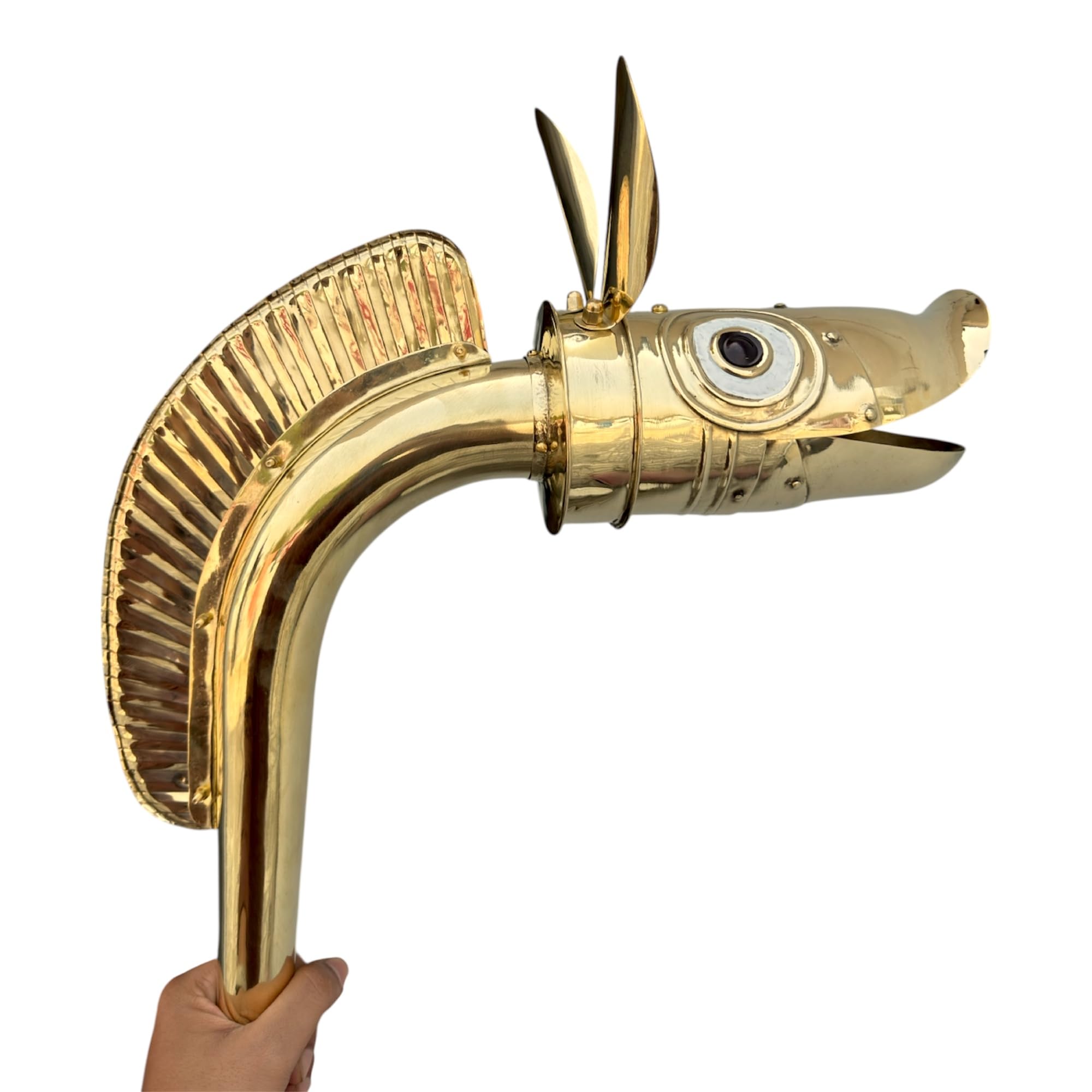 Carnyx of Tintignac Medieval Celtic War Horn Carnyx Celtic Trompeta Cuerno Guerra Medieval Deskford Reproducible Tintignac Edad Hierro Latón Serpiente Réplica Totalmente Kdbh2 Versión Kd Calibre