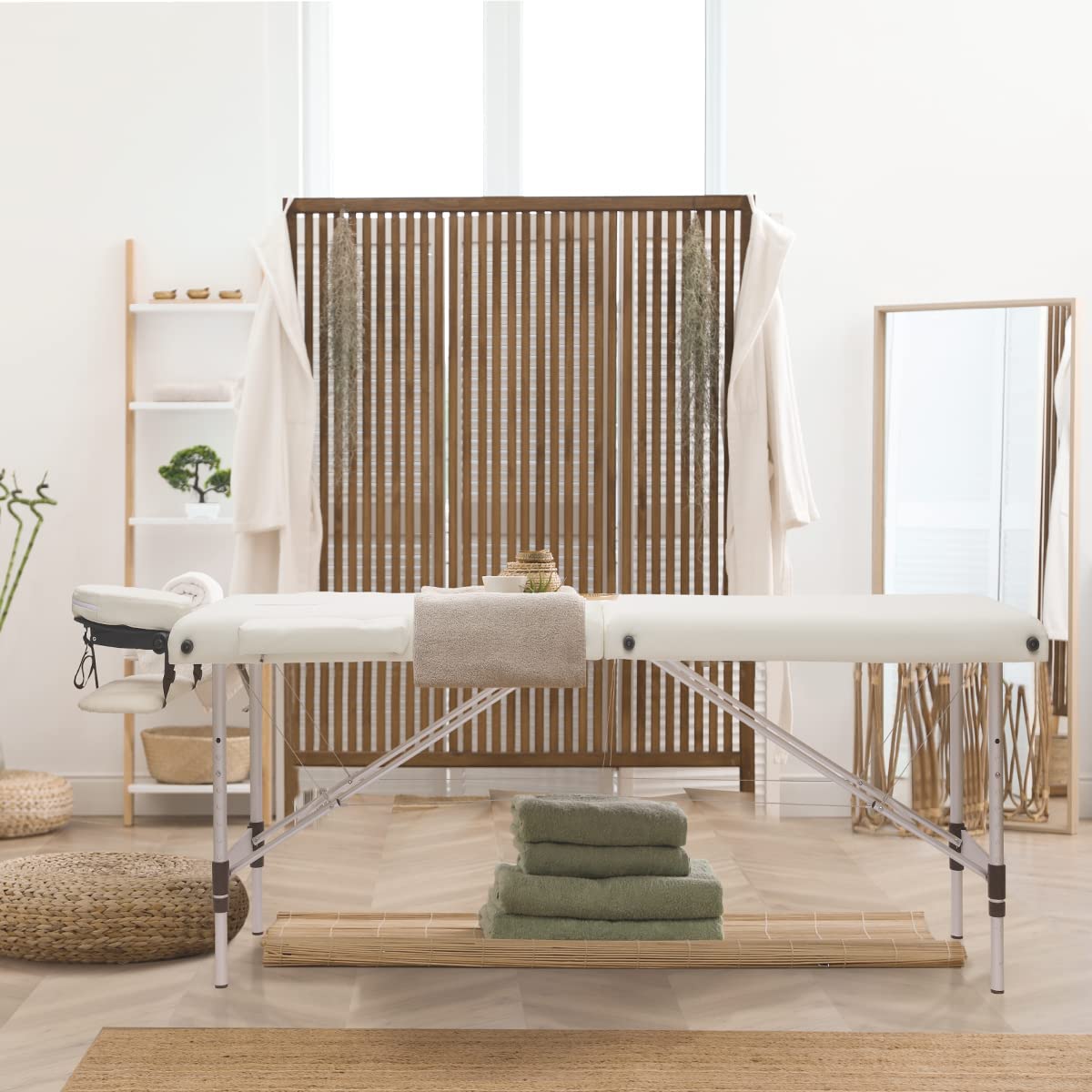 Amazon.co.jp: Ucomir マッサージベッド マッサージ台 折りたたみ