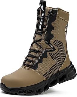 Men's Military Tactical boots Waterproof and dust proof work boots Desert boots Lightweight outdoor hiking boots Motorcycle shoes