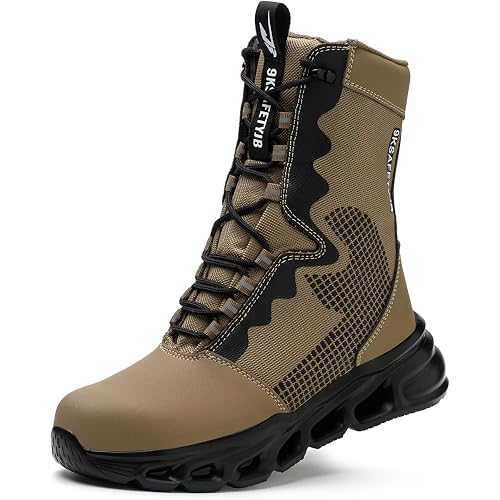Men's Military Tactical boots Waterproof and dust proof work boots Desert boots Lightweight outdoor hiking boots Motorcycle shoes