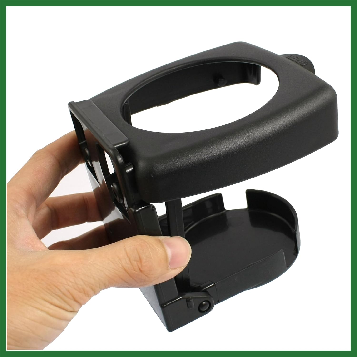 Motoforti Black Plastic Folding Car Truck Drink Cup Can Bottle Holder Stand Long-Lasting