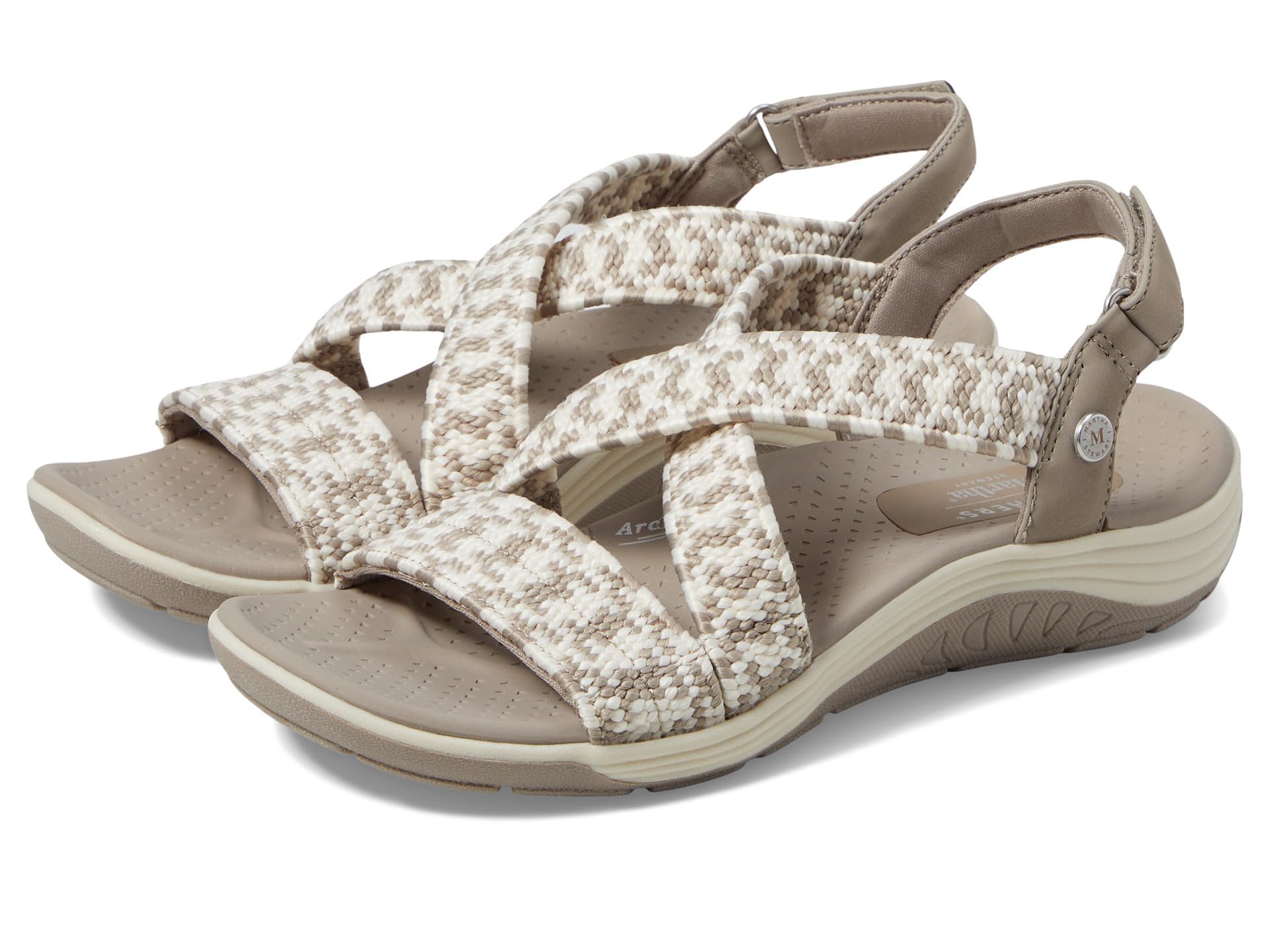 Skechers Martha Stewart Women's Reggae Cup-Coastal Trail Flat Sandal