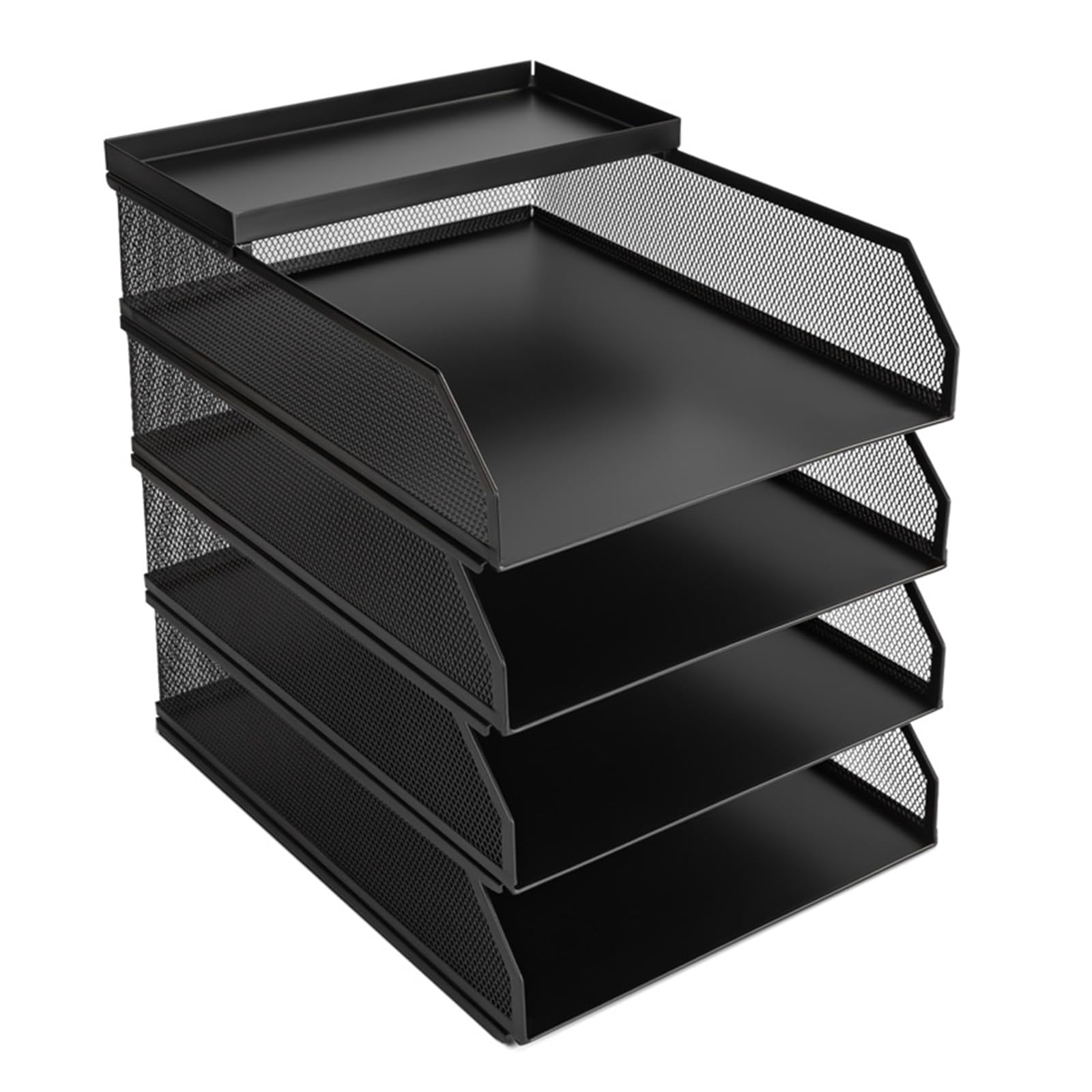 3/4-stufige Papieraufbewahrung, Briefablage, Aktenhalter, Schreibtisch Organizer, Ablageablagen, Schreibtischzubehör, Bürobedarf