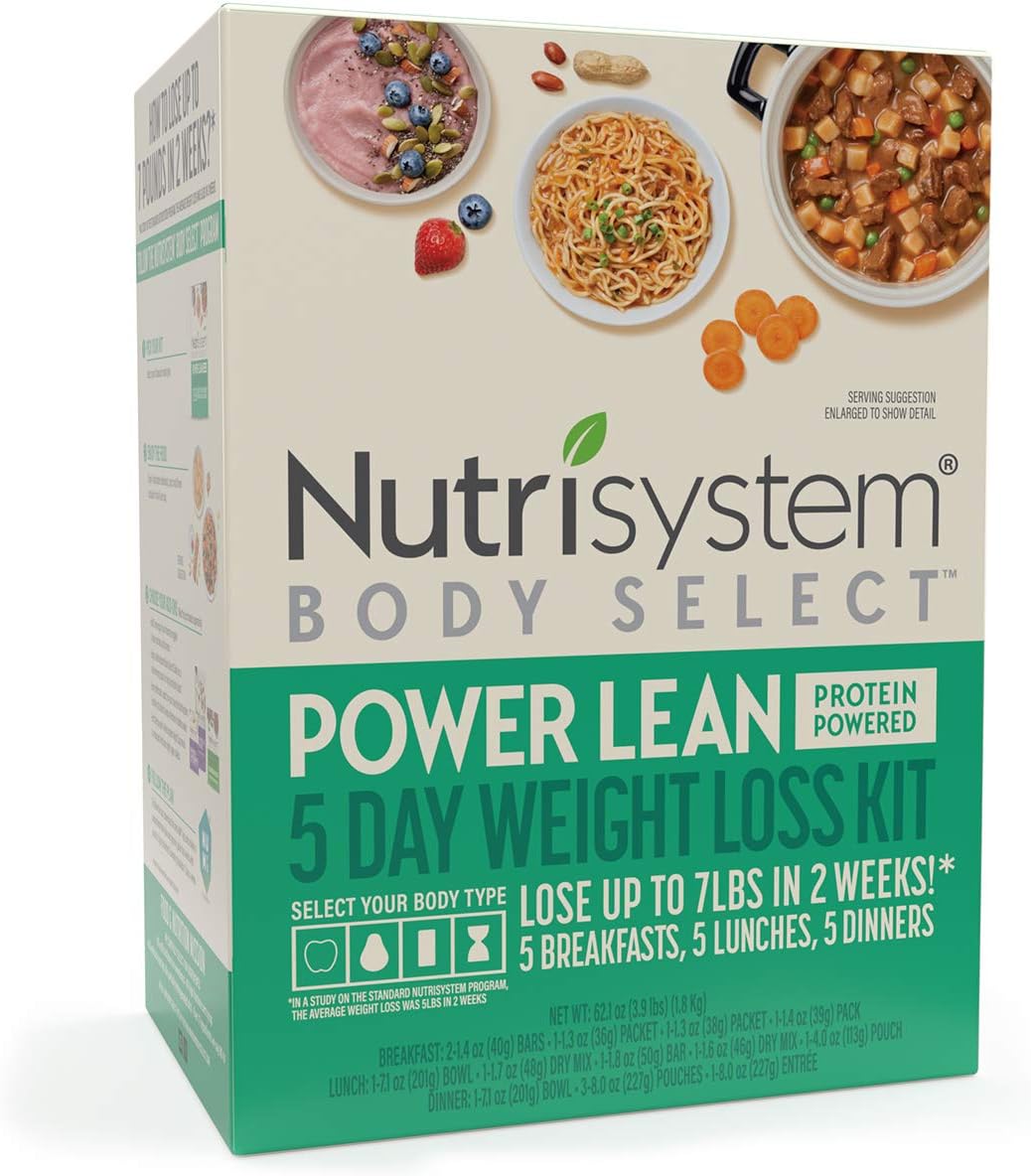 Nutrisystem® Body Select™ Power Lean 5-Day Weight Loss Kit: Delicious Meals with Protein Powered Nutrition