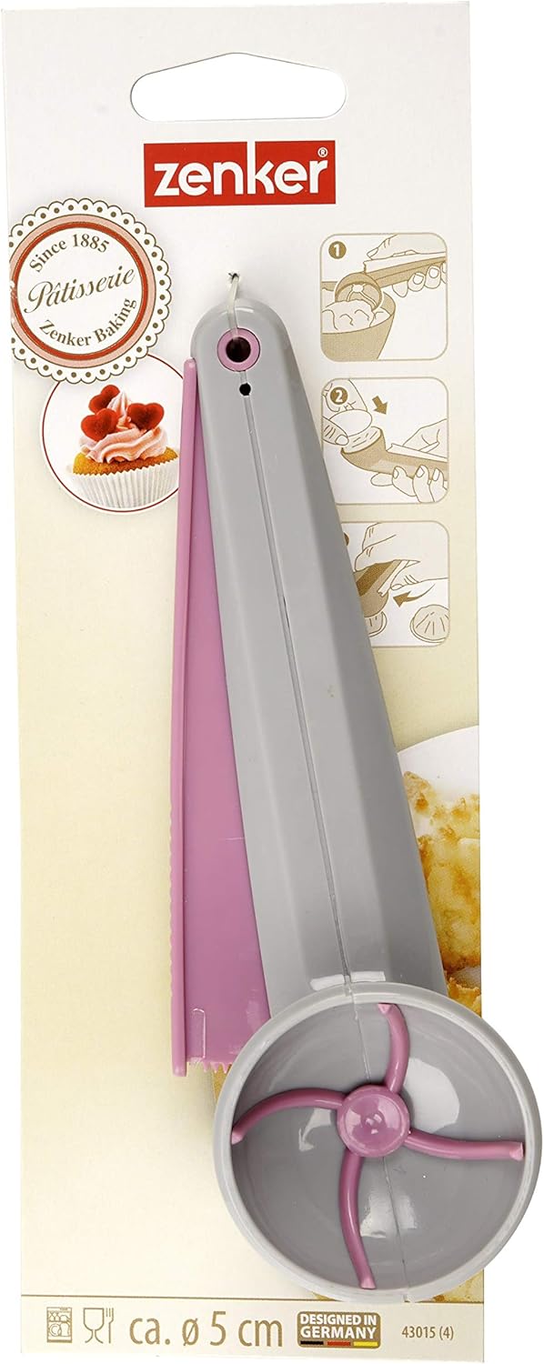 Zenker 40080339 dough spoon, 1.97" x 6.30", Pink/Creme