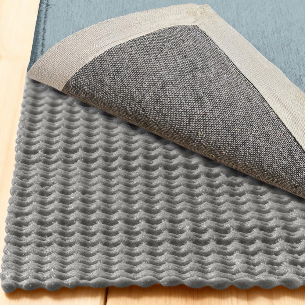 GORILLA GRIP Premium Dual Sided Extra Thick Rug Gripper Pad for Hardwood Floors, Breathable Slip Resistant Pad Grips Under Carpet Area Rugs for Hard
