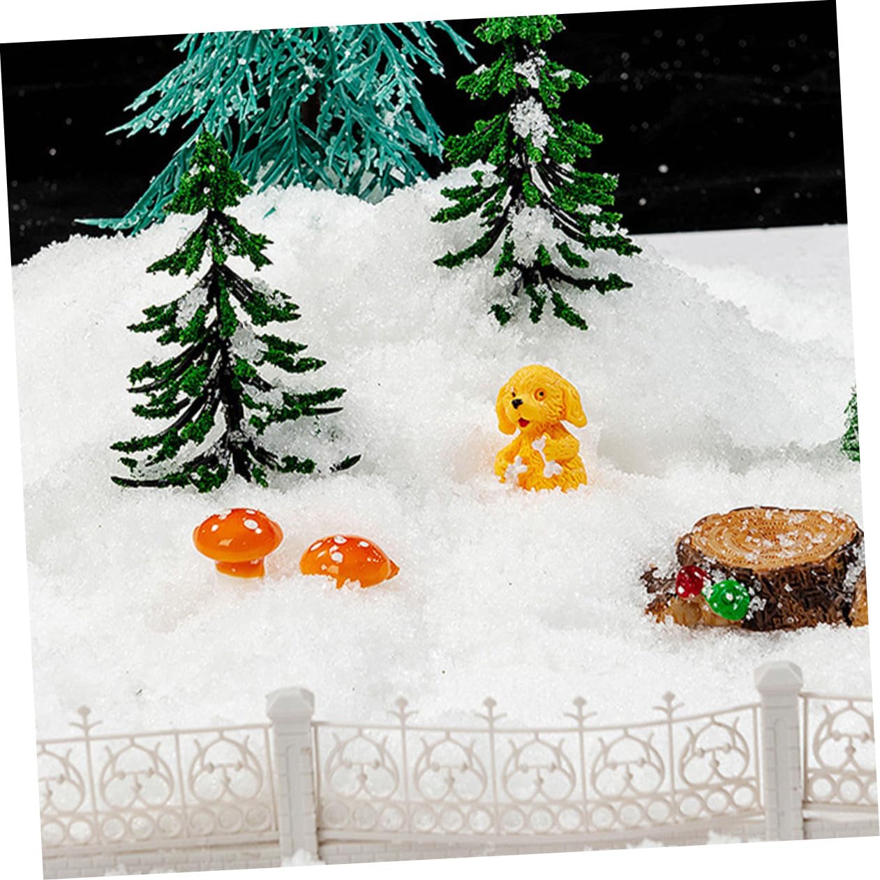 ABOOFAN 3 Packungen Künstliches Schneepulver Weihnachtsbaum Weihnachtsdekor Schneespielzeug Weihnachtsschneekugeln Kunstschnee Schneeflockendekor Schneekugel Set Gefälschte Schneebälle