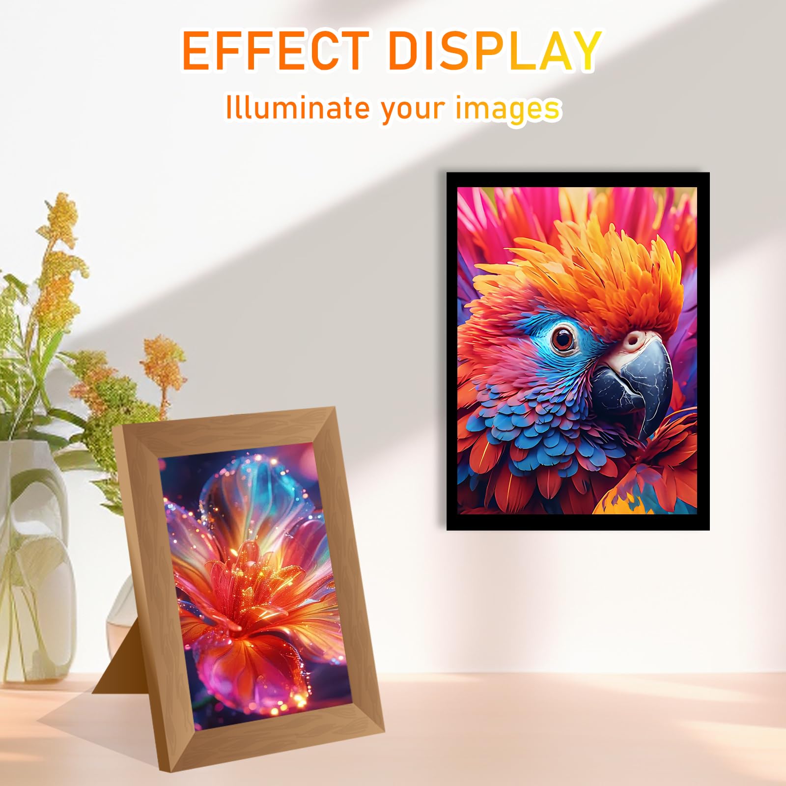 5-częściowy zestaw płyt LED do oświetlenia tylnego CMYK Lithophane dla BambuLab A1/A1 mini/P1P/P1S/X1C/X1E, panel do druku 3D, USB, dekoracja domu i biura
