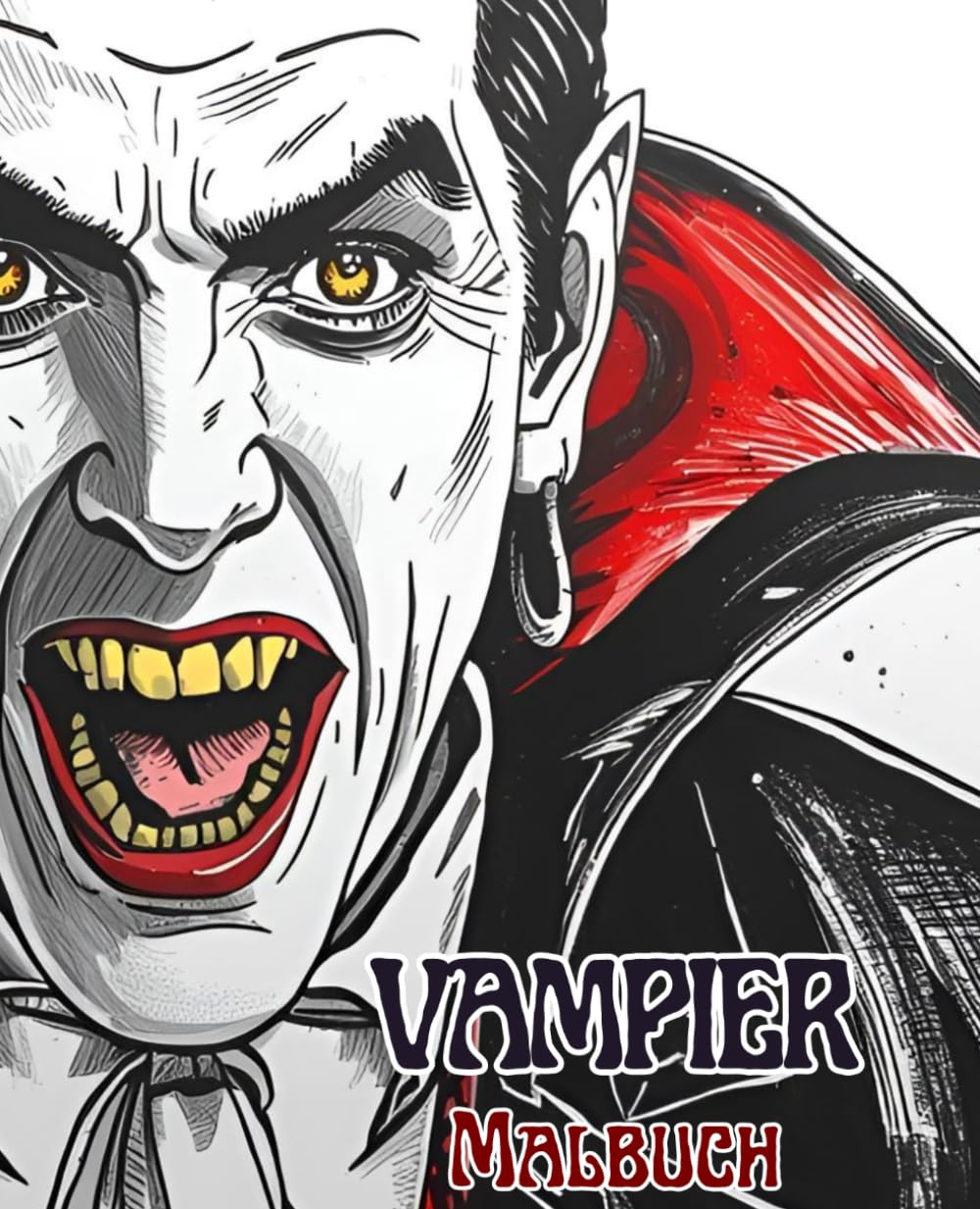 Vampir Malbuch – 51 gruselige Seiten voller Kreativität und Halloween-Stimmung