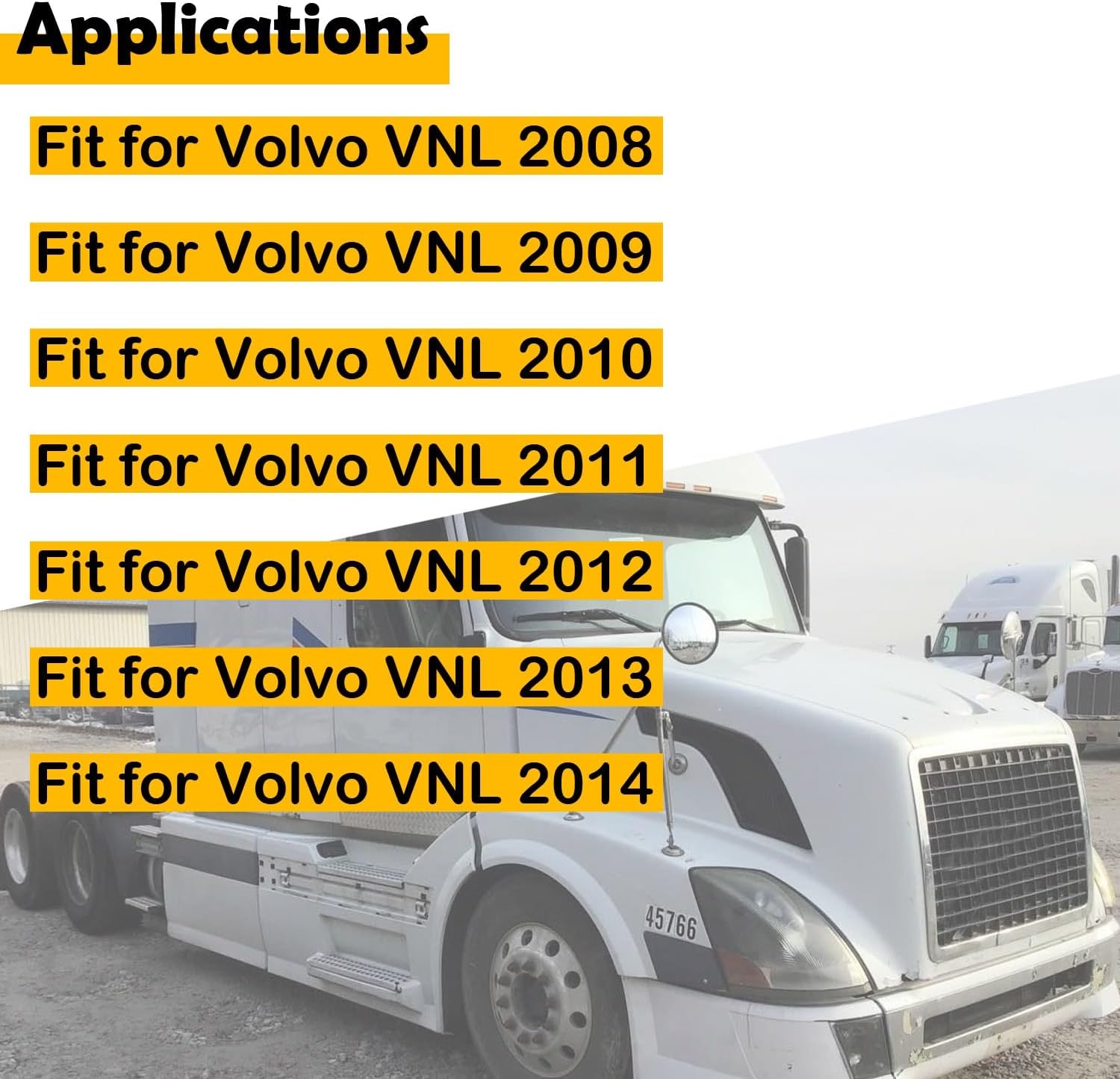 602-5420 85111394 2PCS Front Windshield Wiper Arms Compatible with Volvo VNL 2008-2014, Driver and Passenger Side