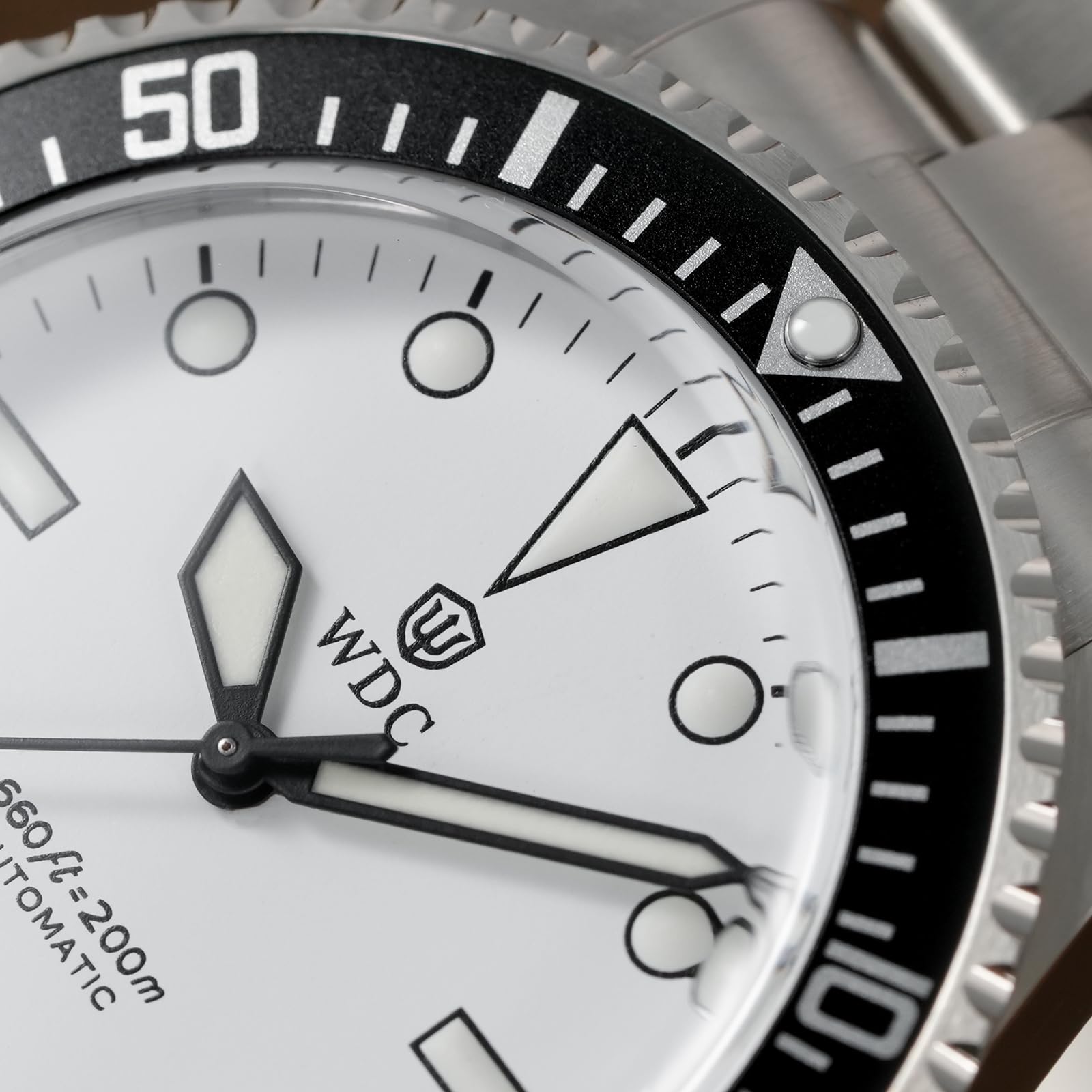 watchdives WD5513B Vintage Sub Taucheruhr für Herren, PT5004 Automatik Mechanische Luxus-Taucheruhren, 40,7 mm Top Hat Saphirglas Armbanduhr, 20 Bar wasserdichte Taucheruhr