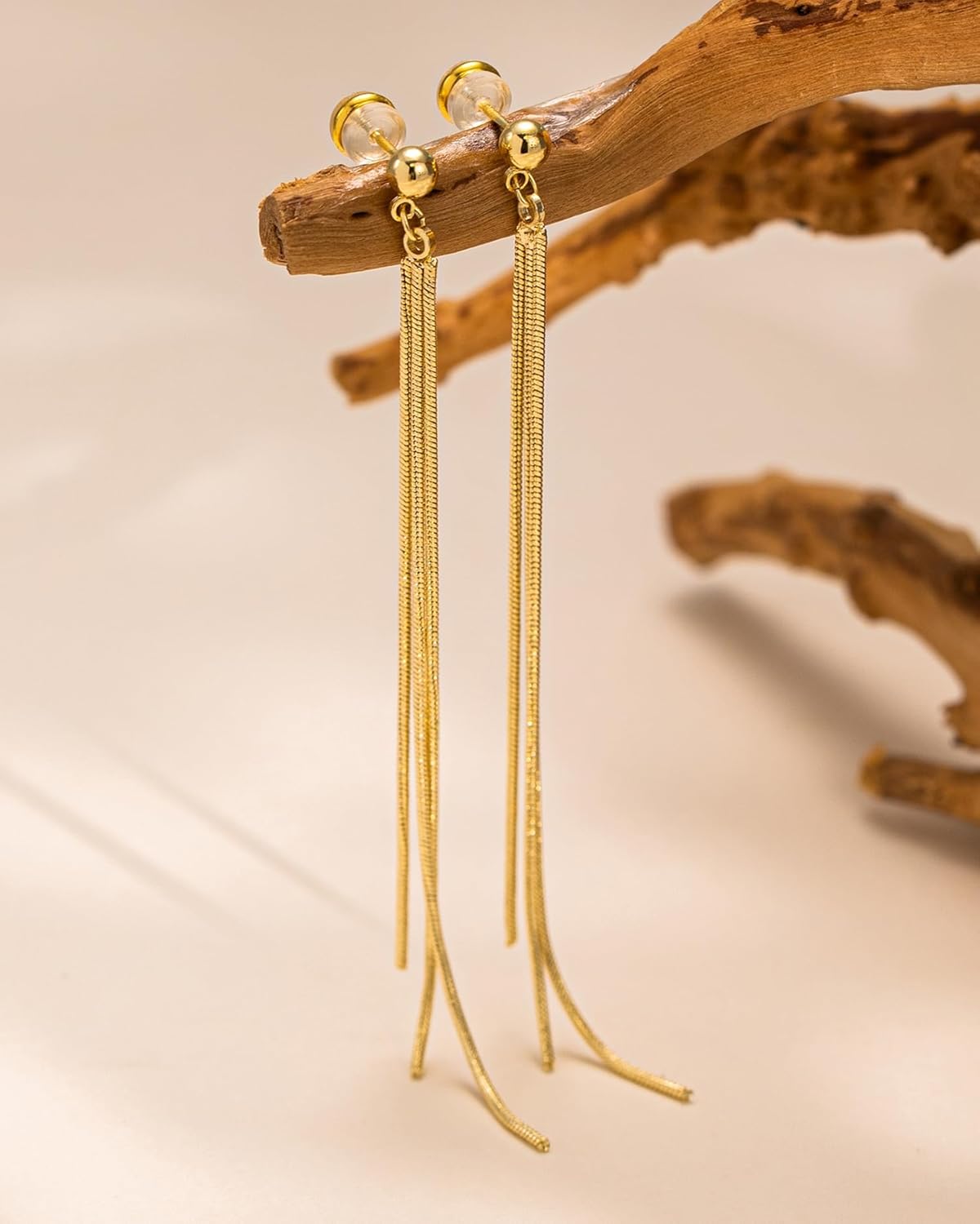 Dangle Earrings for Women - 14K Gold/White Gold/Rose Gold Plated Butterfly Heart Star Hoop Chain Long Tassel Cubic Zirconia CZ Dangle Earrings - Image 4