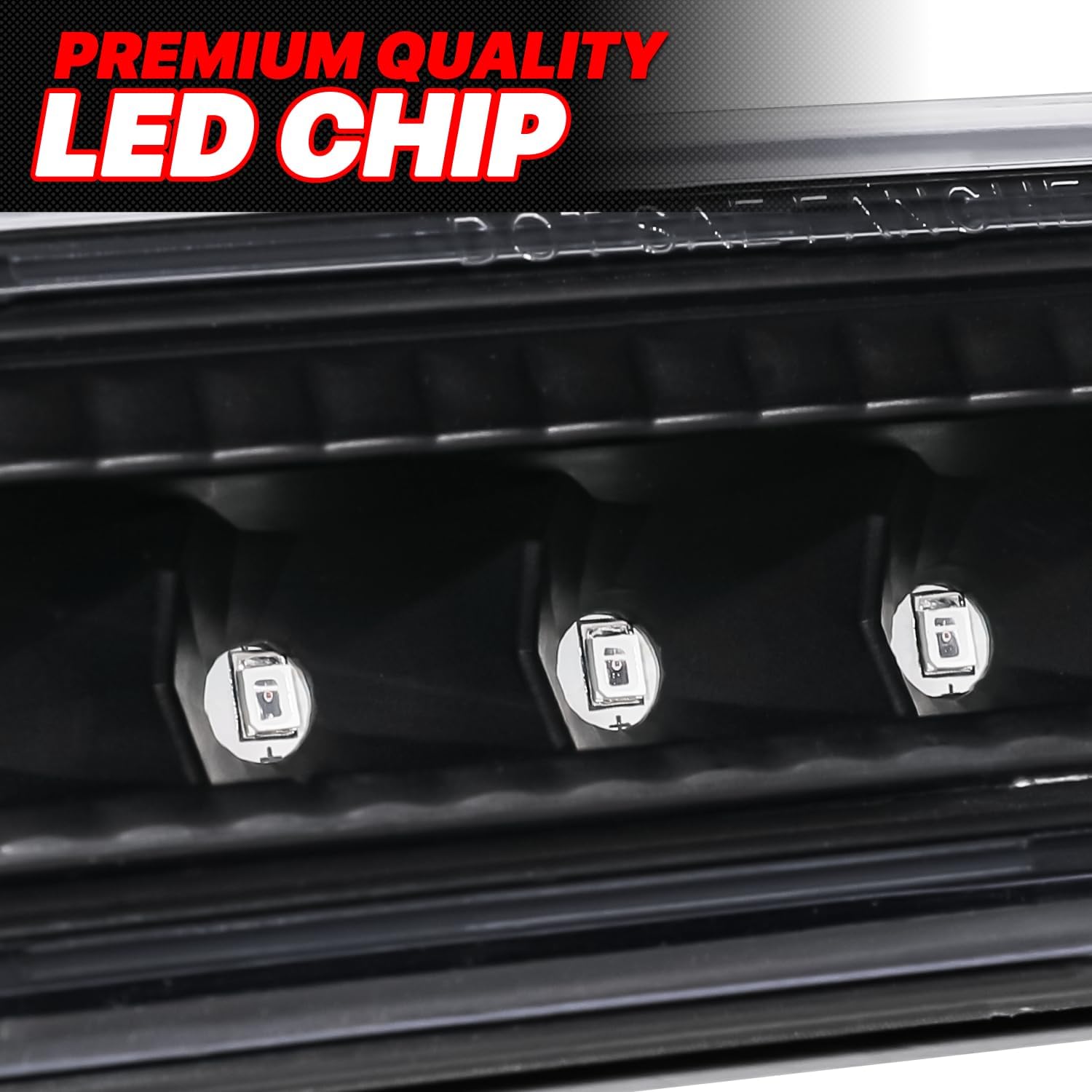 M-AUTO 3rd Brake Light, Compatible with 2007-2017 Jeep Patriot High Mount Center Rear Roof Third Parking Light