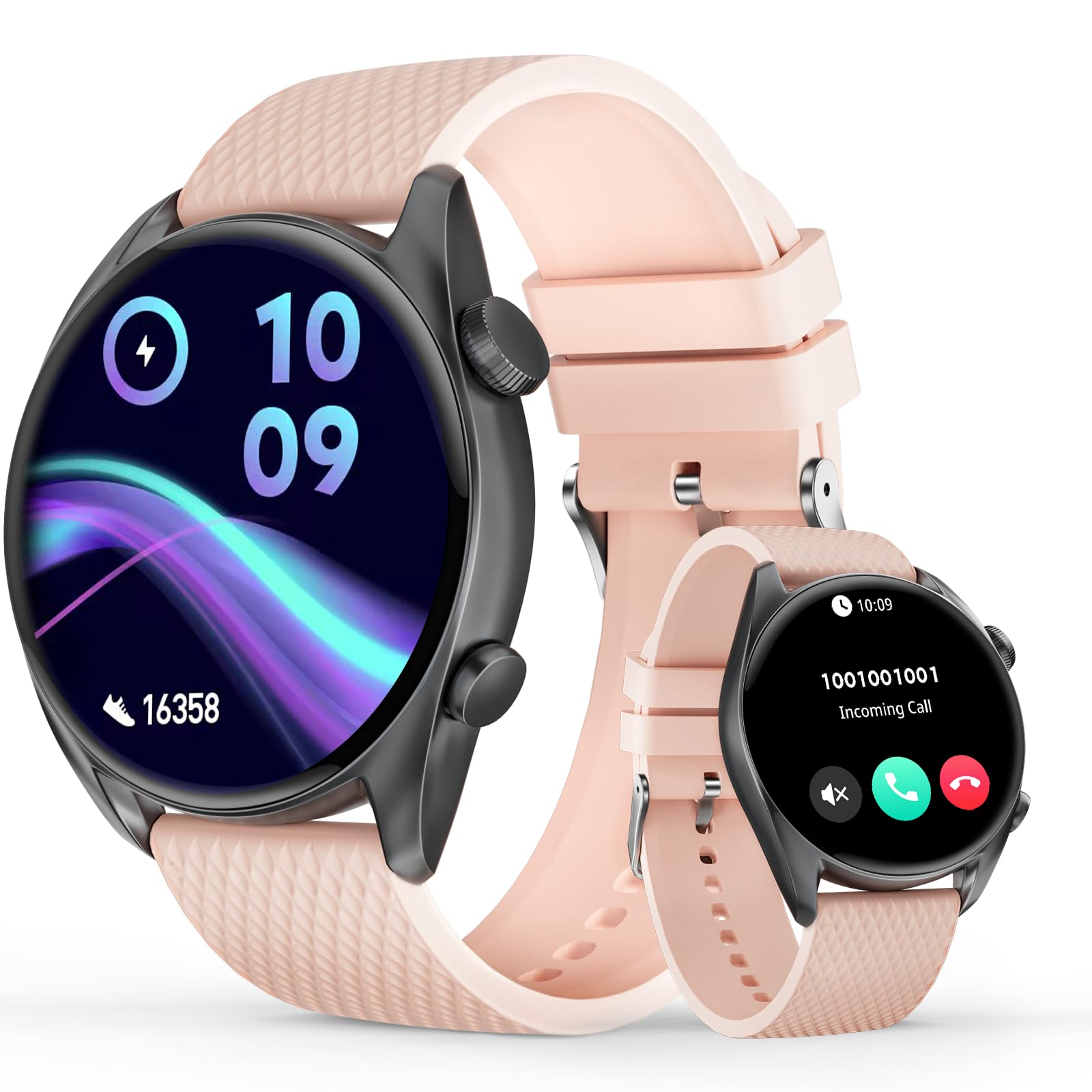 Smart Watch Answer Make Calls 1 43 AMOLED Touch Screen 100 Sport Modes Fitness Tracker SmartWatch for Men