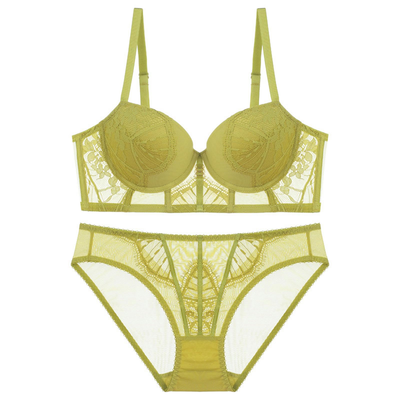 Biancheria Intima Donna Set da Donna in Pizzo Femminile E Mutandini Sottolineato A Push Up Rossa-bianco-32 70b