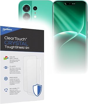 BoxWave Screen Protector Compatible with Tecno Camon 50 Pro 4G - ClearTouch Crystal ToughShield 9H 2-Pack, Clear 9H Tough Flexible Film Screen Protector