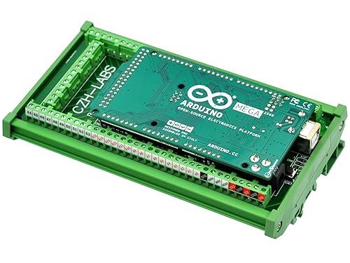 Miniatura 5 de Electronics-Salon módulo adaptador de terminal de tornillos en bloque, para montaje en riel DIN, para Arduino MEGA-2560R3.
