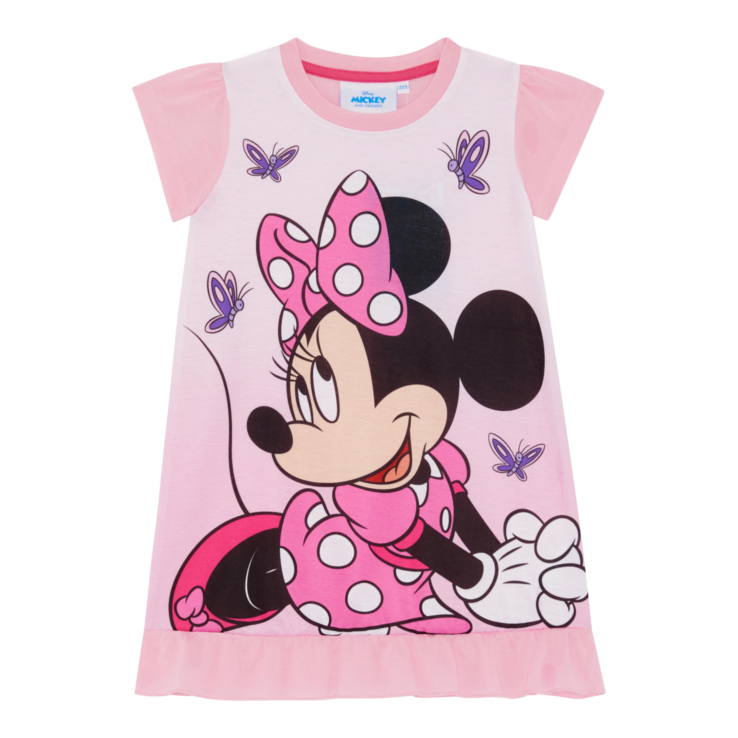 Minnie Mouse Girls Pink Nightie/Nightdress