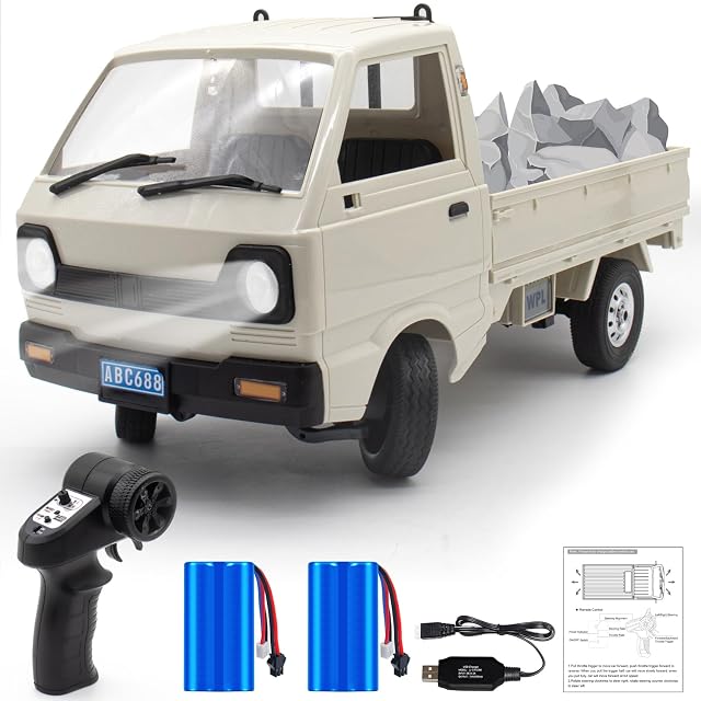 Mostop WPL D12 RC Drift Car Crawler 2 4Ghz Remote Control Car Drifting Crawler with 2 Batteries 1