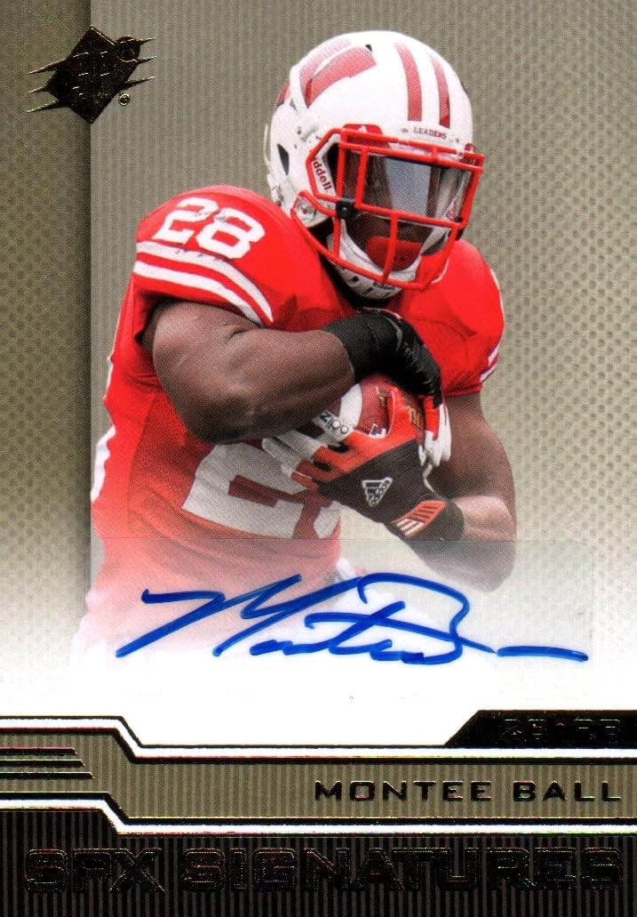 Montee Ball Autographed SPX Signatures Collectible Football Card - 2013 Upper Deck SPX Signatures Football Card #SPX-MO (Wisconsin) Free Shipping & Tracking