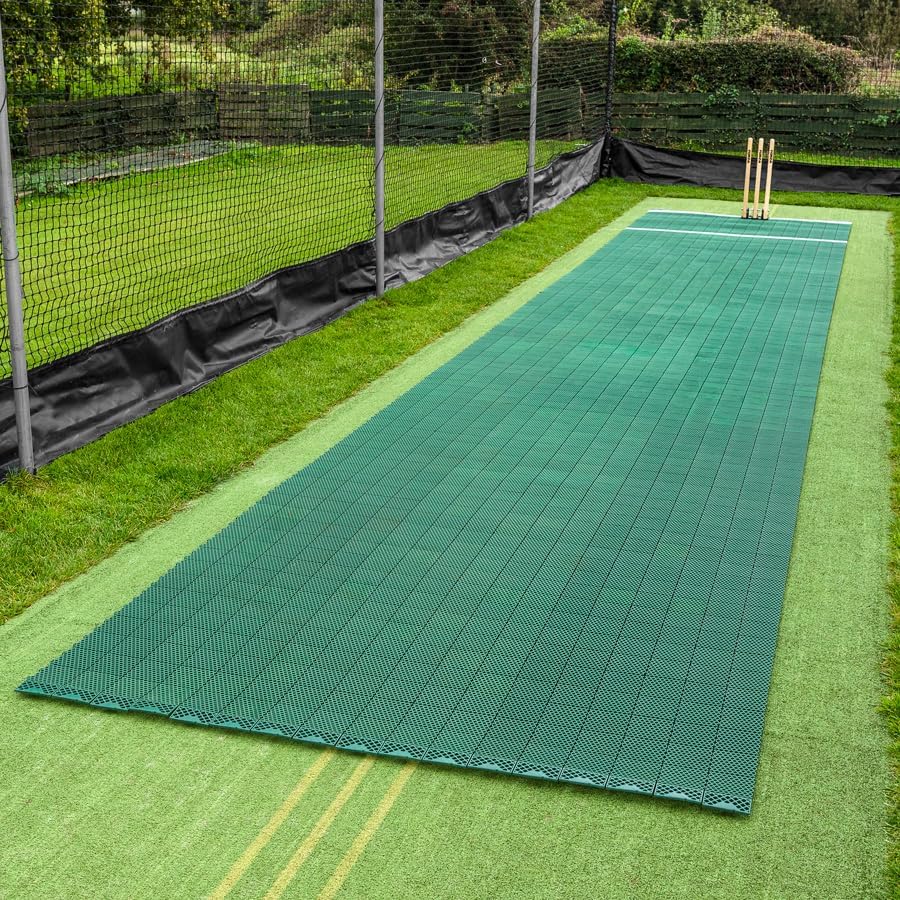 FORTRESS Instant Cricket Pitch Matting - 6X Lengths | Ideal for Backyard Practice & Matches | Easy Set Up - No Installation | Durable Indoor/Outdoor Roll Mat