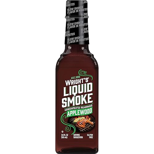 Wrights Seasoning Ahumado lĂquido de Applewood 35 onzas Wrights Seasoning Ahumado lĂquido de Applewood 35 onzas