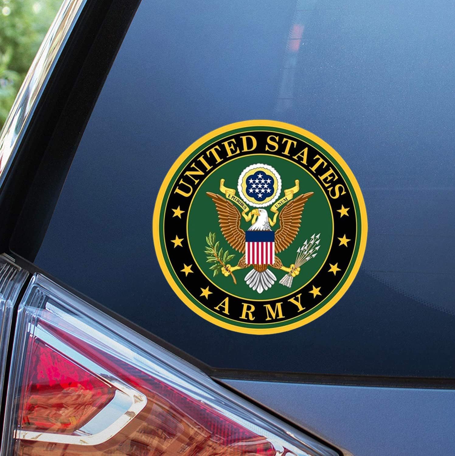 eDesign 2-Pack United States Army Vinyl Sticker Decal - 4 Inches - Us Army Military Stickers and Decals for Car Truck Van Window Bumper Laptop Tablet Cup Tumbler Water Bottle and Any Smooth Surface