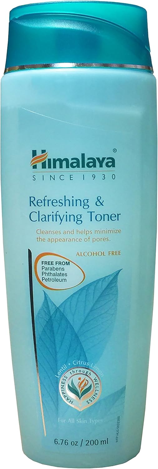 Himalaya Refreshing & Clarifying Toner for Clear Skin and a Deep Clean, Recedes Oil & Minimizes Pores, 6.76 oz