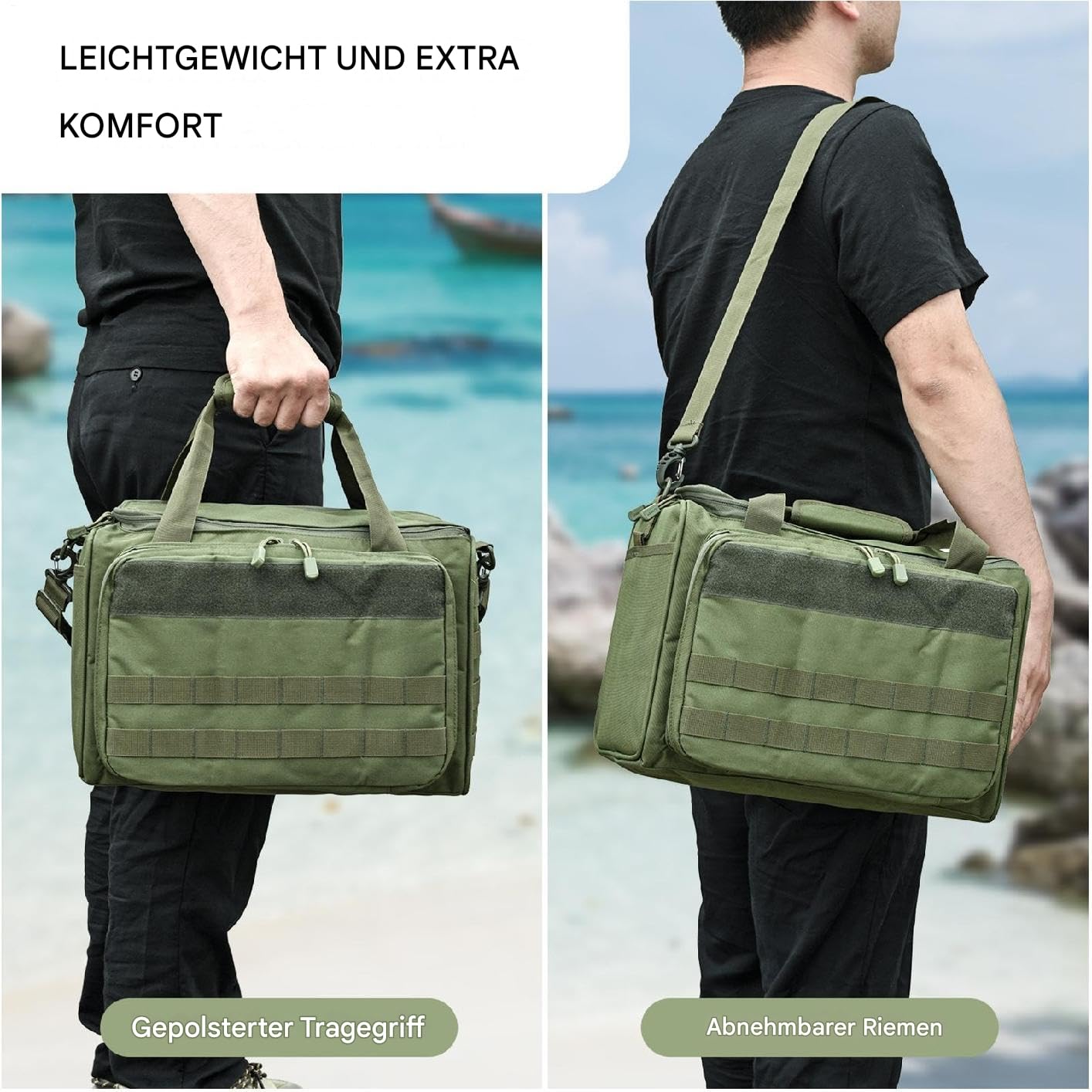 Generisch Bolsa para Suministros de Pesca – Tejido Oxford Impermeable –