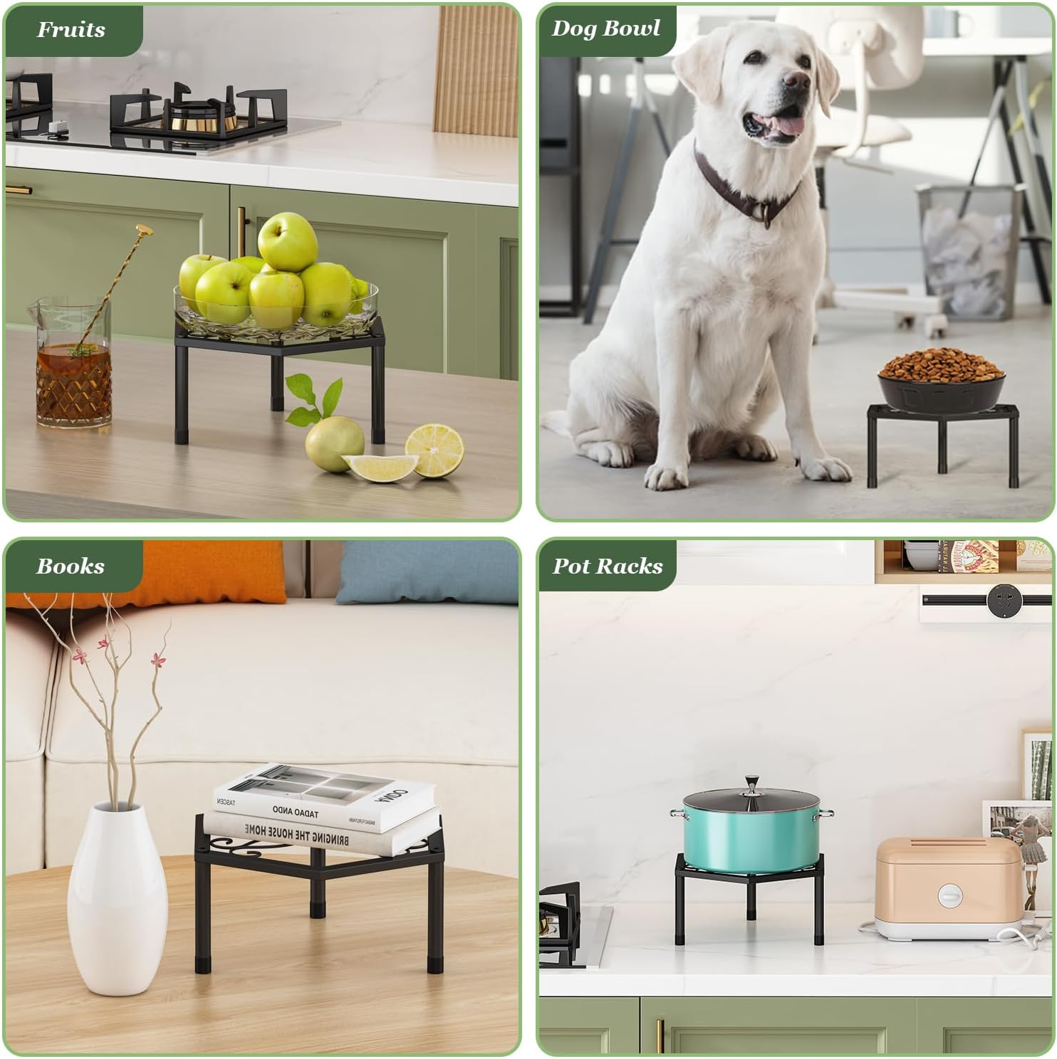 5-Pack Metal Plant Stands, Anti-Rust Iron Flower Pot Stand Plant Pot Shelf for Multiple Plant Decoration Racks for Home Patio Garden Outdoor Indoor