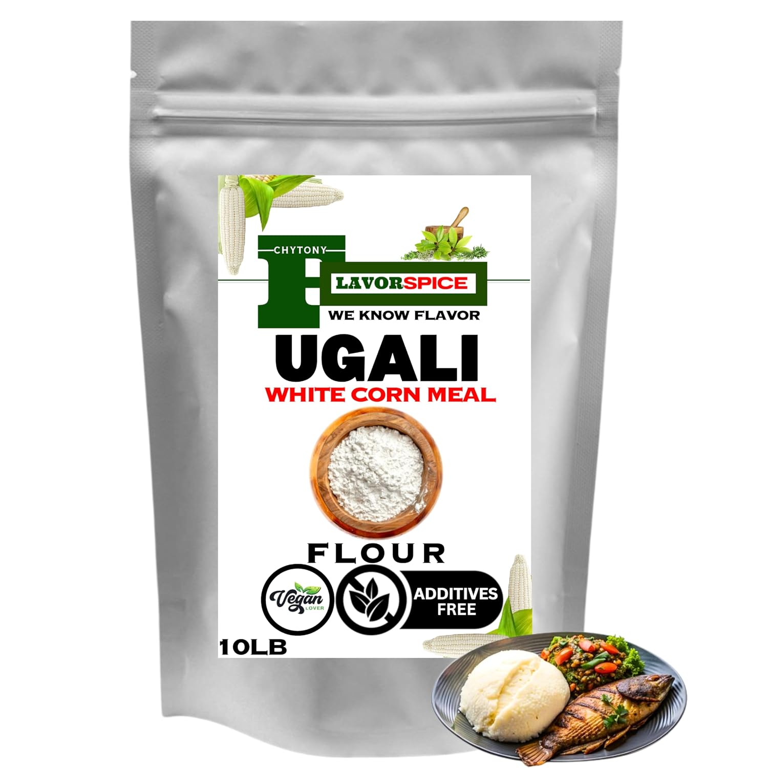 Kenya Premium Ugali 10LB | White Maize Meal