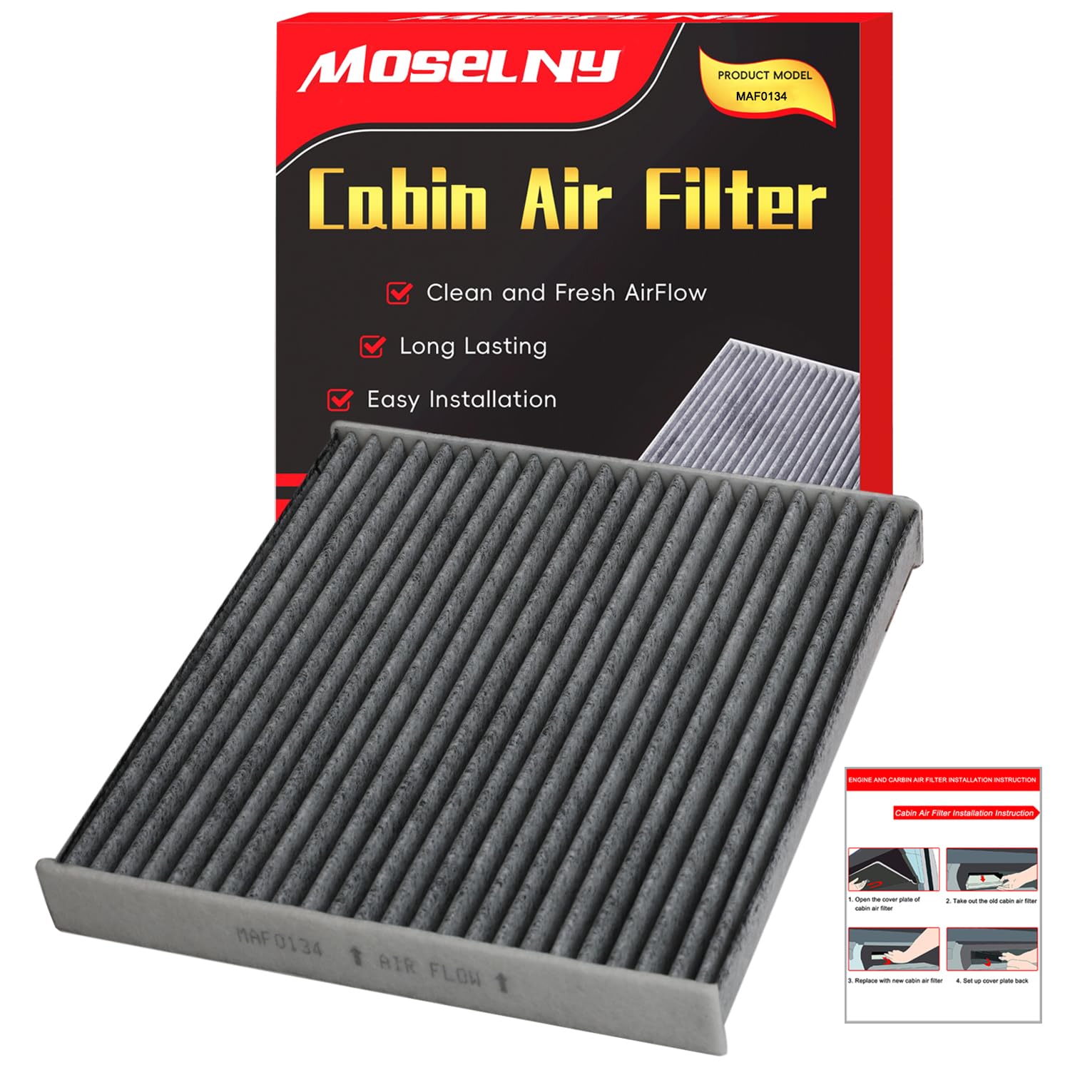 Filtro de aire Carbin para coche MAF0134 para solucionar el exceso de consumo de combustible 8
