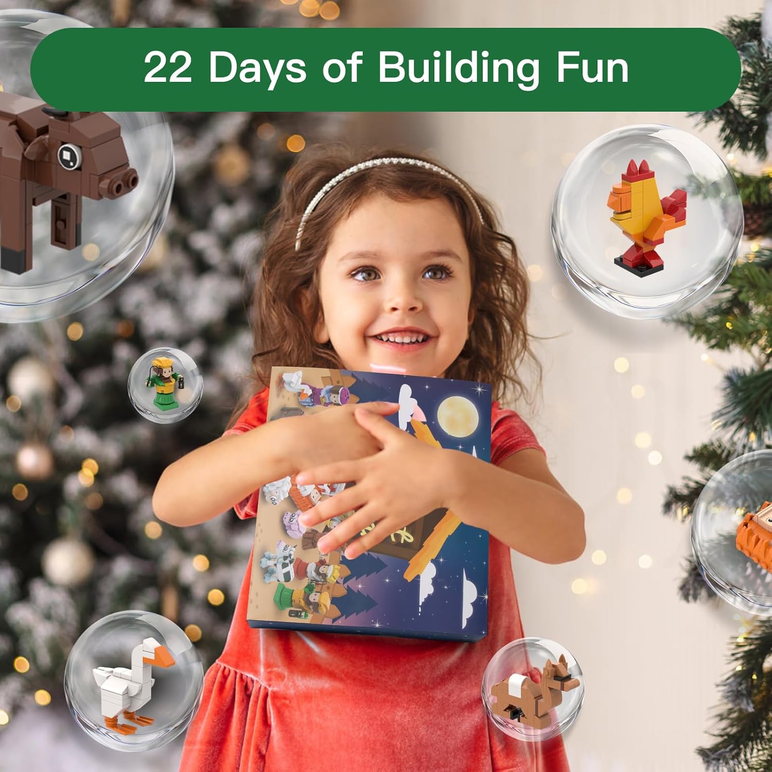 Nativity Advent Calendar 2025 Build Blocks Jesus Christmas Advent Scene Gifts Individual Packaging