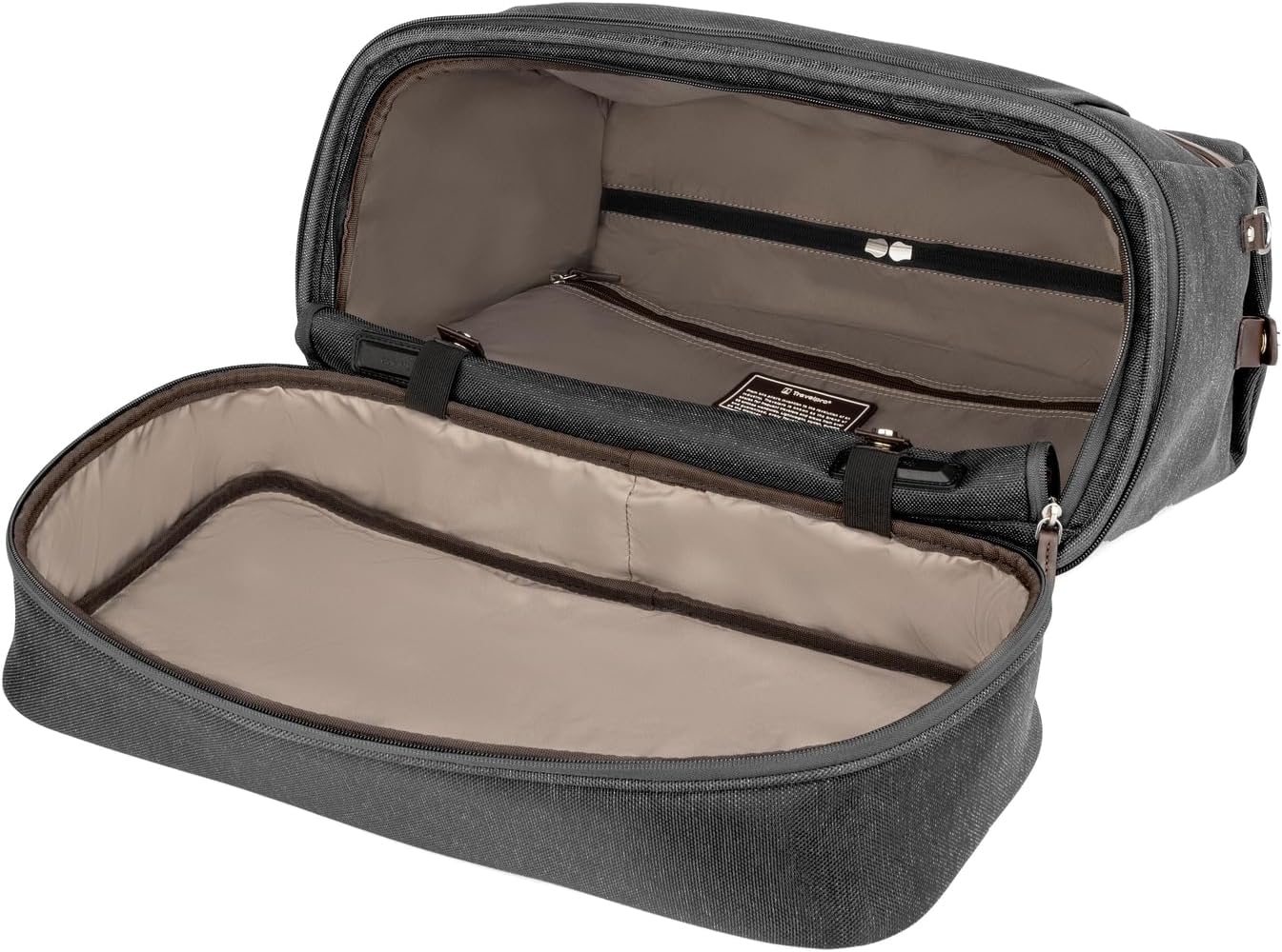 Travelpro Platinum Elite Carry on Soft Travel Drop-Bottom Weekender Bag, Overnight, Men and Women - Image 5
