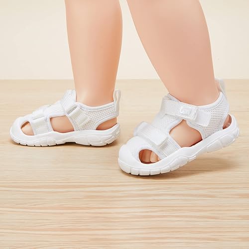 Miniatura 2 de BMCiTYBM Sandalias de verano con punta cerrada para bebé, niño, niña, zapatos ligeros, antideslizantes, para primeros pasos, 6, 9, 12, 18, 24 meses
