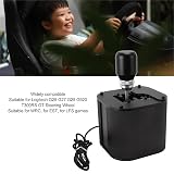Dźwignia Zmiany Biegów PC USB Simulator, Dźwignia Zmiany Biegów 7 Plus R PC Racing, Kompatybilna z kierownicą G29 G27 G25 G920 T300RS GT, dla WRC, dla EST, dla Gier LFS