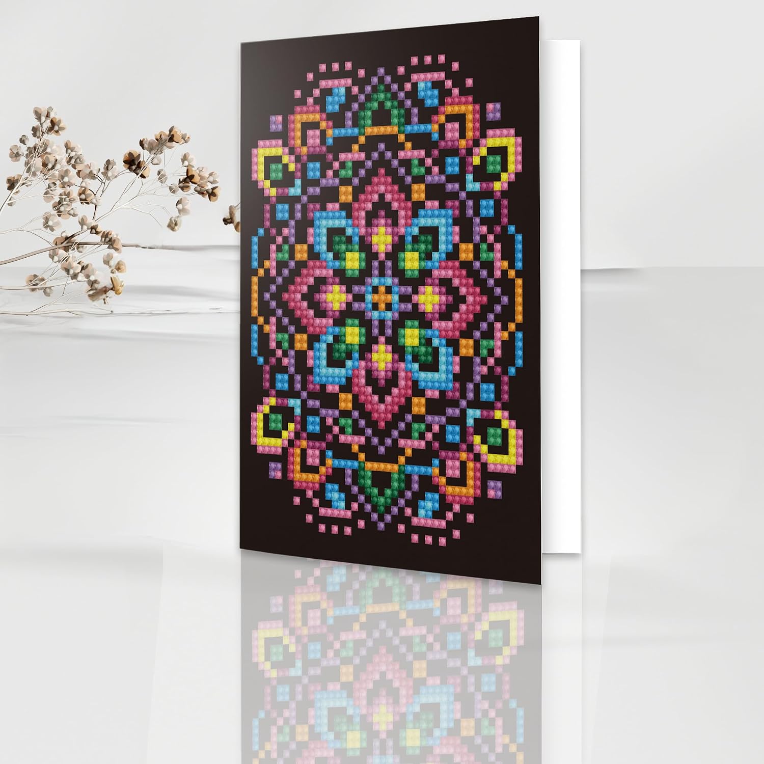 DIAMOND DOTZ Black Star Card Diamond Painting Kits for Adults - Diamond Art Kits a Relaxing Creative Craft Kit with Dotz Gems