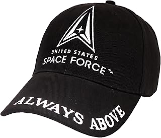 United States Space Force Black Cap | Stylish & Durable Comfortable Black Baseball Cap, Perfect for Everyday | Ideal for USSF Personnel, Officially Licensed, & Celebrates Space Innovation